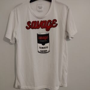bushwick Supply New York Savage Tomato Soup T Shirt Size Large